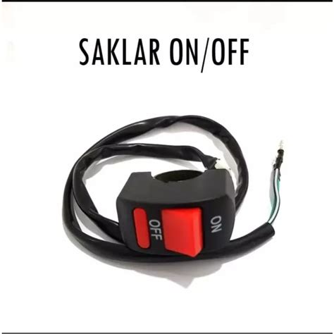 Jual Saklar Lampu Motor On Off Switch Universal Saklar Stang Motor