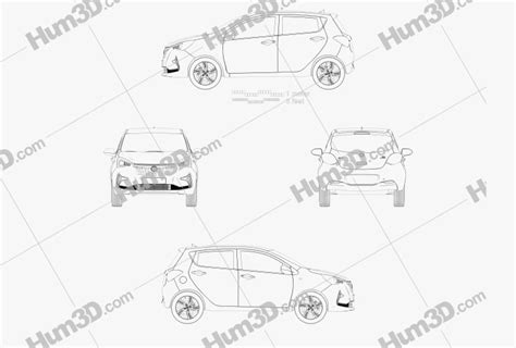 Changan Benben E-Star 2021 Blueprint - 3DModels.org