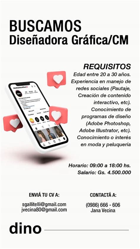 Importante Empresa busca Diseñadora Gráfica CM en Paraguay