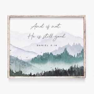 Daniel And If Not He Is Still Good Watercolor Bible Etsy