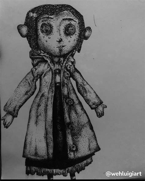 fan art of the coraline doll i did a while back :) : r/laika