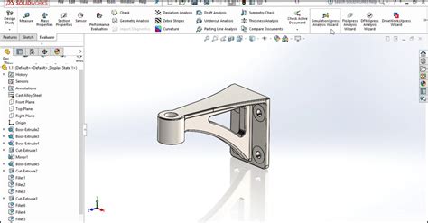 SOLIDWORKS SimulationXpress Arcvt