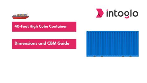 40 Foot High Cube Container Dimensions And Cbm Calculation Guide 🚢