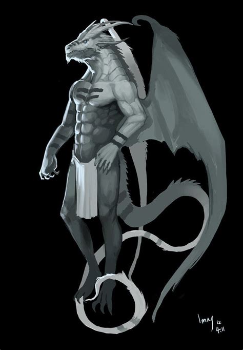 Gargoyle Dragon | Anthro dragon, Dragon art, Anthro furry