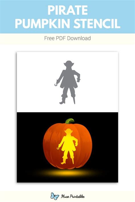 Free Printable Pirate Pumpkin Stencil Download It At