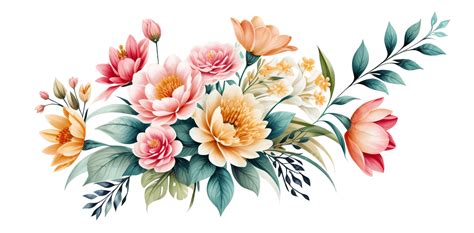 flores png floral ilustracao gerador imagem png  psd