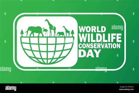 World Wildlife Conservation Day Vector Illustration Design Template