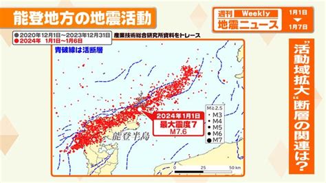 【解説】能登半島地震 3年の群発地震活動エリアから活動範囲拡大（日テレnews Nnn） Yahooニュース