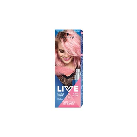 Schwarzkopf Live Pastel Spray Candy Cotton Tónovací Sprej Cukrová