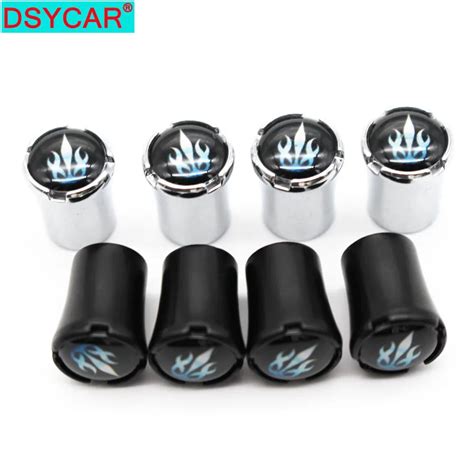 Dsycar Pcs Set Car Styling Zinc Alloy Car Tire Valve Caps Wheel Tires