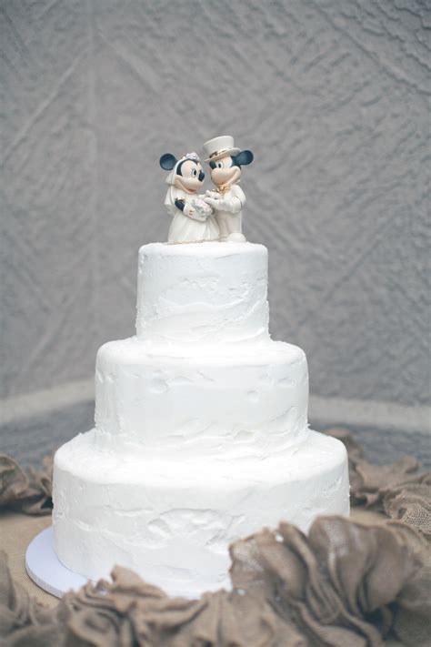 Mickey and Minnie Mouse Wedding Cake Topper