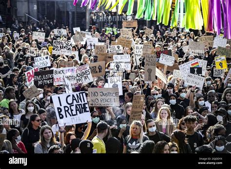 Demonstranten Versammeln Sich Am Juni Auf Dem Sergel Platz In