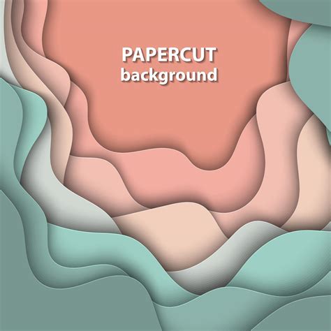 Vector Background With Pastel Nude Beige And Light Green Color Paper