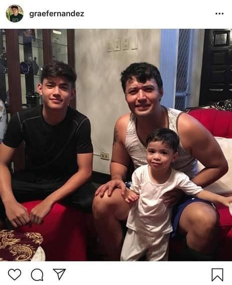 Grae With His Equally “gwaping” Father Abs Cbn Entertainment