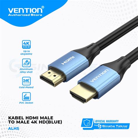 Jual Vention Kabel Hdmi Male To Male K Hd Hdr Metal Alloy Series Hgh