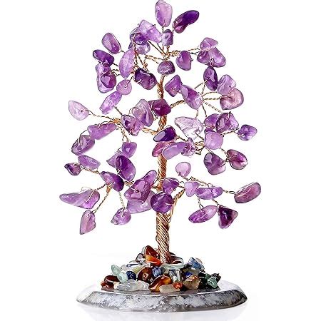 Amazon Amethyst Crystal Tree Natural Crystals Tree Stone Base