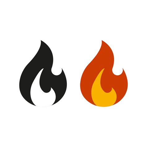 Fire Icon Vector Illustration In Flat Design 3240818 Vector Art At