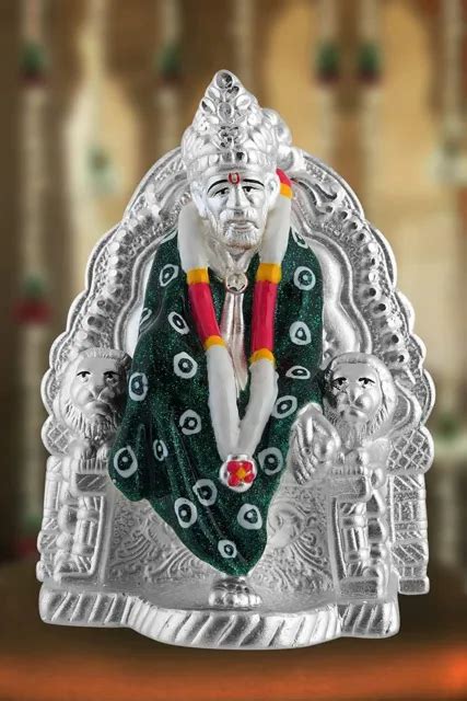 Traditional Pure Silver Sai Baba Idol For Puja Home Decor Gm