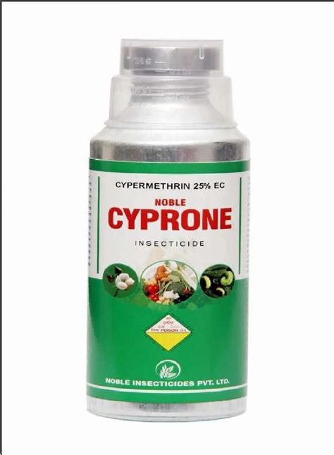 Liquid Cypermethrin 25 EC Insecticide Dosage Strength 300ml Per Acre