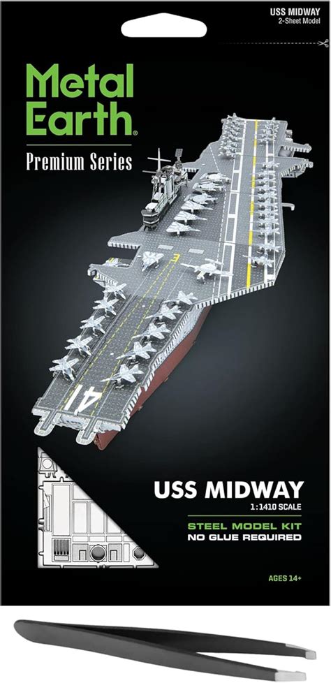 Amazon Metal Earth Fascinations Premium Series USS Midway Aircraft