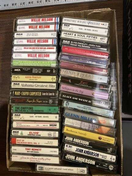 Assorted Cassette Tapes Cd Cases Legacy Auction Company