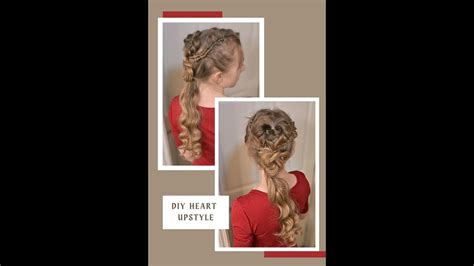 Heart Shaped Hairstyle Valentines Day Hair Inspo Diy Youtube