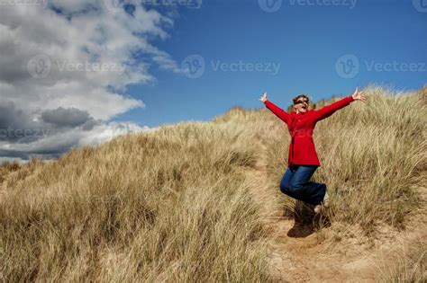 Jumping for joy 1352332 Stock Photo at Vecteezy