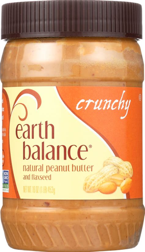 EARTH BALANCE Natural Peanut Butter Flaxseed Crunchy 16 Oz