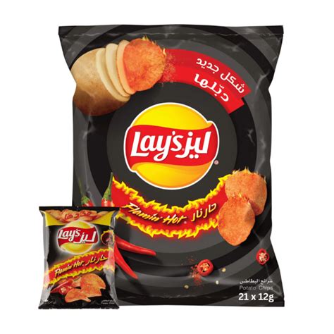 Lay S Flamin Hot Potato Chips X G Al Hudaydah