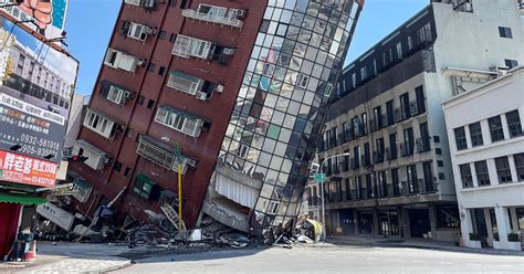 Buildings Collapse As Strongest Earthquake In 25 Years Hit Taiwan