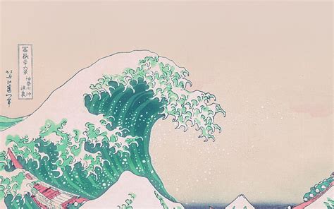 HD Wallpaper Waves Hokusai Vertical Pattern Japanese Art