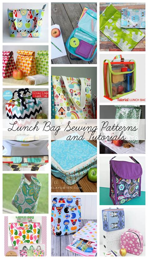 Lunch bag sewing patterns for Back to School - Life Sew Savory