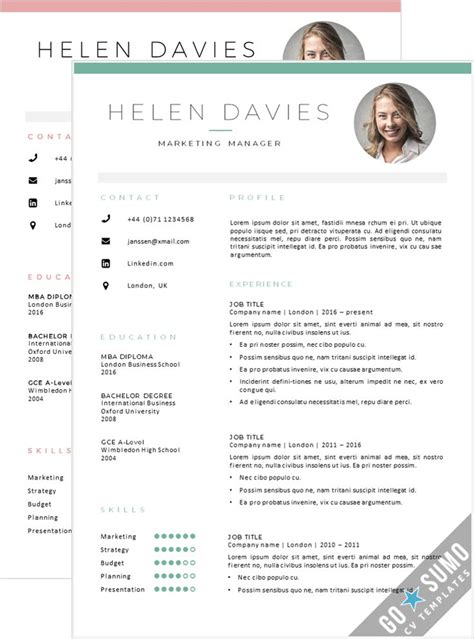 Pin On Go Sumo Cv Templates Resume Curriculum Vitae Design