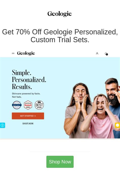 Get Off Geologie Personalized Custom Trial Sets In Coding