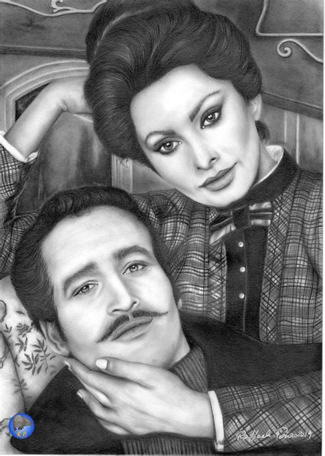 I Miei Disegni My Drawings Sofia Loren E Paul Newman