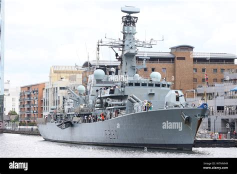 Hms Westminster Royal Navy Type 23 Frigate South Quay London Uk 06