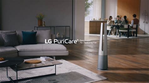 Lg Puricare Aerotower Air Purifying Fan Air Purification Youtube