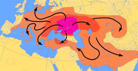 Map Of Indo Euopean Migrations Illustration World History Encyclopedia