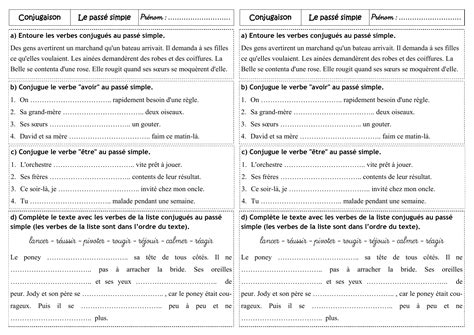 Top Exercice De Pass Simple Aper U Bts Cpi