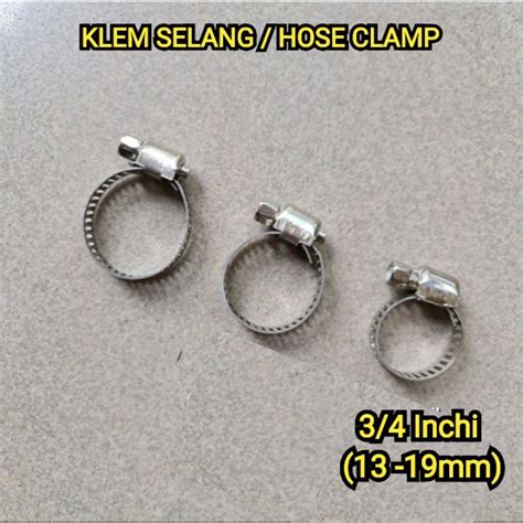 Jual Klem Selang Stainless Steel Hose Clamp 1 Inch 7 8 Inch 3 4 Inch