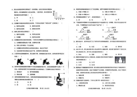 山东省临沂市临沭县2023 2024学年七年级上学期期中考试生物试题 教习网试卷下载