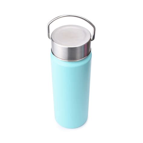 Insulated Stainless Steel Reusable Drink Bottle with SS Lid & Handle