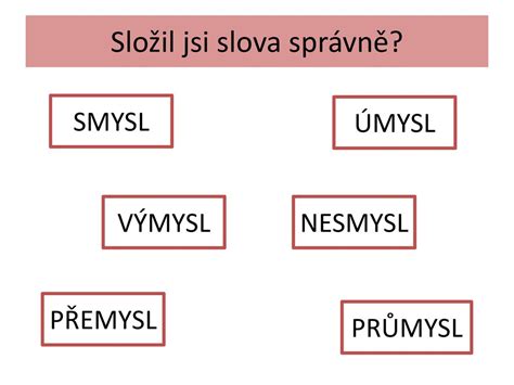 Vy Inovace Vyjmenovan Slova Po M Ppt St Hnout