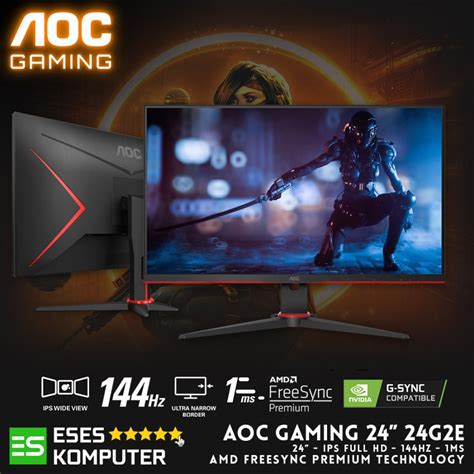 Jual Monitor Aoc G E Ips Fhd Hz Ms Gaming Amd Freesync