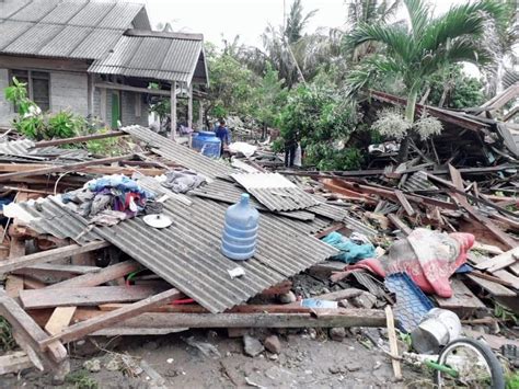 Berikut Kondisi Sementara Desa Way Muli Pulau Sebesi Pasca Diterjang