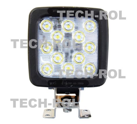 AK02 221 Lampa Cofania Diodowa Kwadratowa 12 Led X 2W 24W 12V 24V