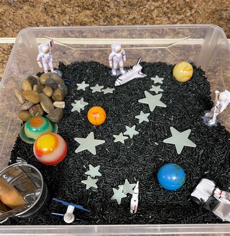 Space Sensory Bin Outer Space Space Sensory Kit Flisat Etsy