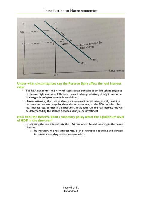 ECON1002 Notes | ECON1002 - Introductory Macroeconomics - USYD | Thinkswap