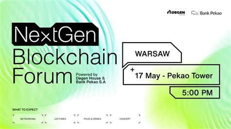 NextGen Blockchain Forum już w najbliższy piątek w Warszawie Comparic