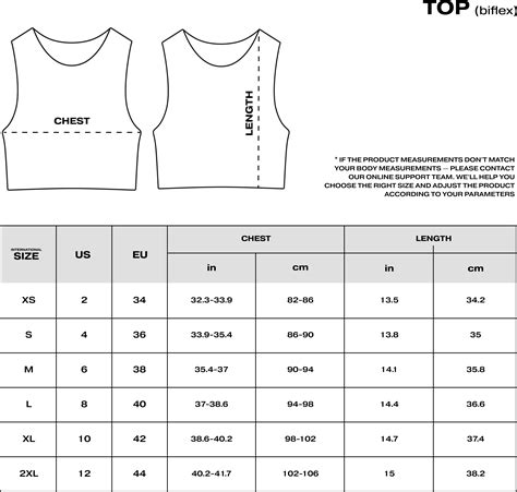 Top Size Guide – ALMZV
